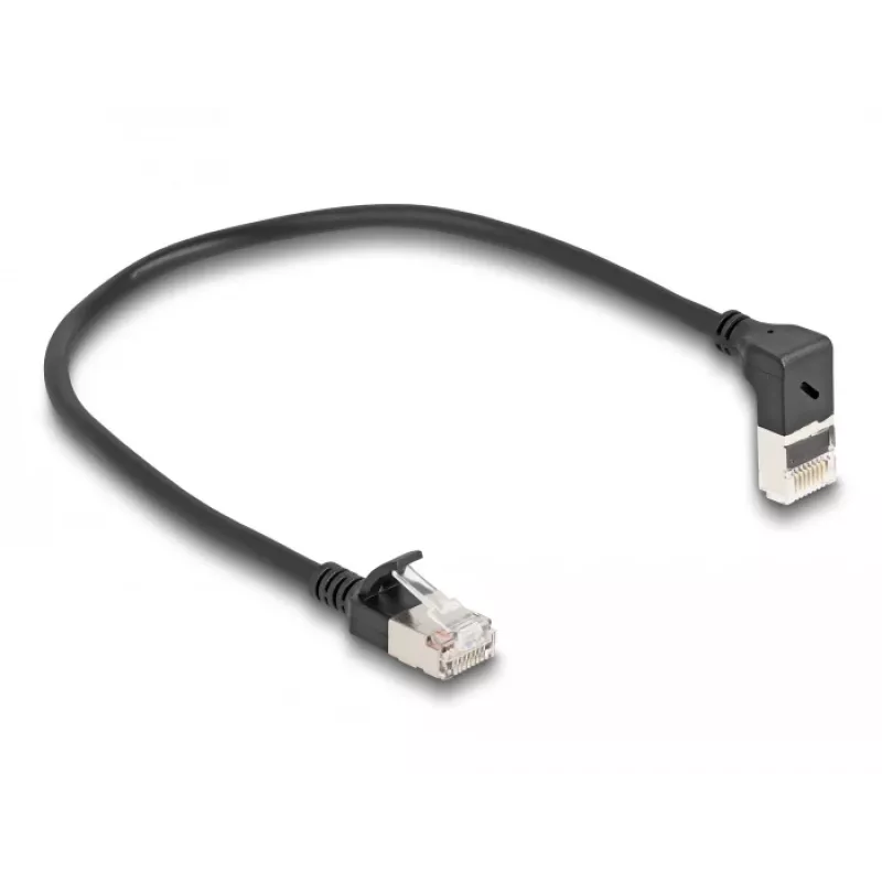 DeLOCK RJ45 võrgukaabel Cat.6A 0,25 m must
