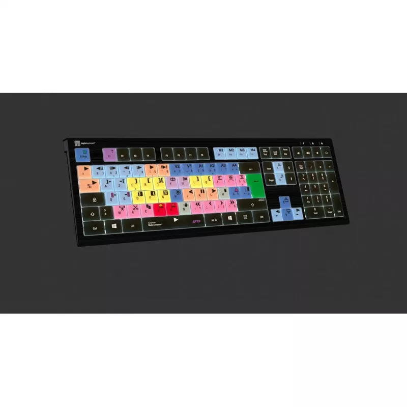 Logickeyboard LKB-MCOM4-A2PC-FR klaviatuur USB AZERTY prantsuse must (LKB-MCOM4-A2PC-FR)