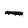 TV-kapp cama meble VERA 190x40x50 cm — matt must pealispind ja raam