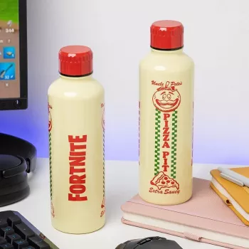 Spordijookide pudel Paladone Fortnite Metal PP14736FO 500 ml, metallist viimistlus, keeratav kork