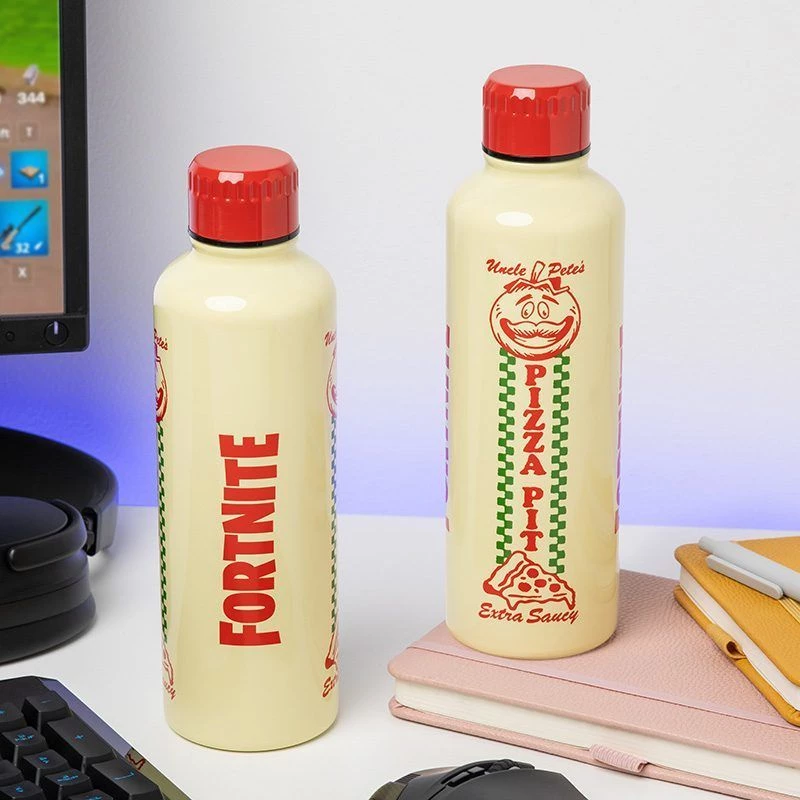 Spordijookide pudel Paladone Fortnite Metal PP14736FO 500 ml, metallist viimistlus, keeratav kork