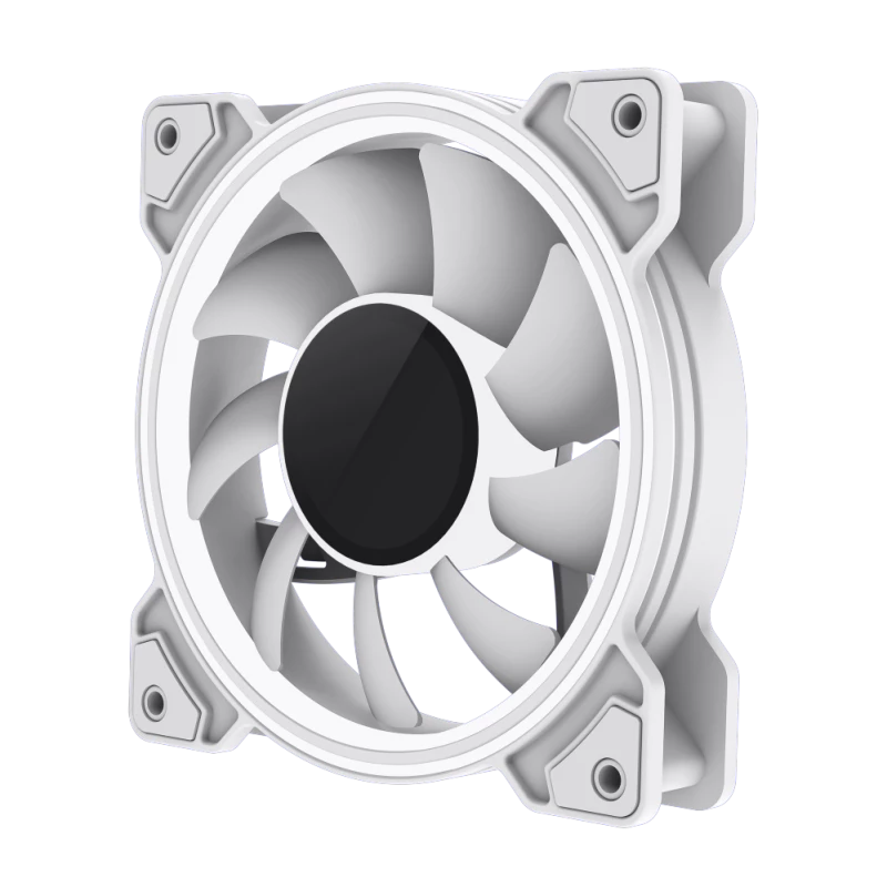 Gamemax | Korpusventilaator | DUAL RING INFINITY | Valge