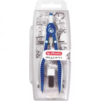 Pastapliiats Herlitz my.pen Sinine Valge Maksimaalne läbimõõt 17 cm Pikkus 163 mm