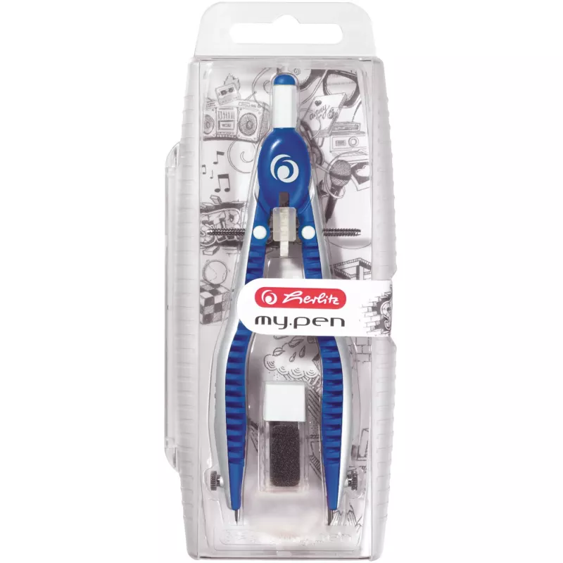 Pastapliiats Herlitz my.pen Sinine Valge Maksimaalne läbimõõt 17 cm Pikkus 163 mm