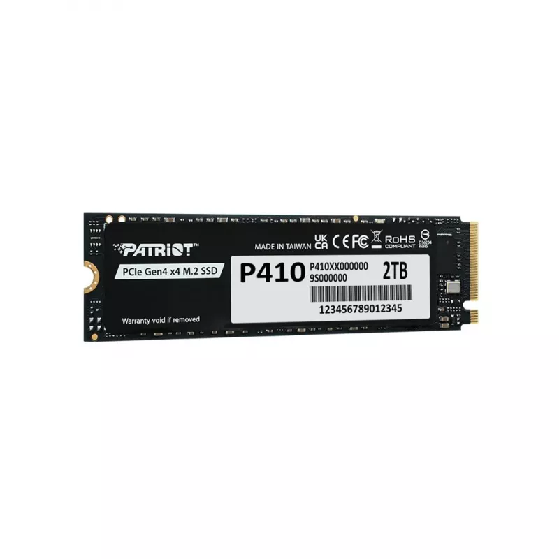 PATRIOT P410 2 TB M.2 NVMe pooljuhtketas, 2000 GB, M.2 kujutegur