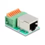 DeLOCK 90652 kaabelsoovahetaja RJ45 8-kontaktiline klemmiplokk Roheline Hõbedane