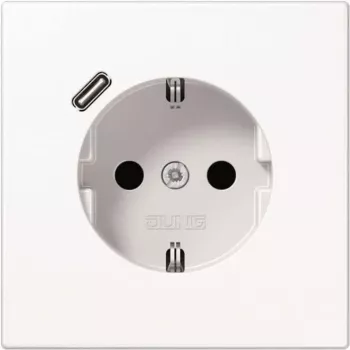 Schuko Socket with USBLS1520-18CWWTyp C (LS1520-18CWW)