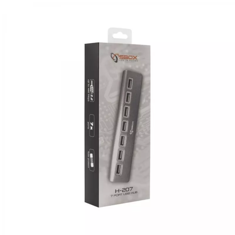 Sbox H-207 7 pordiga USB-jaotur