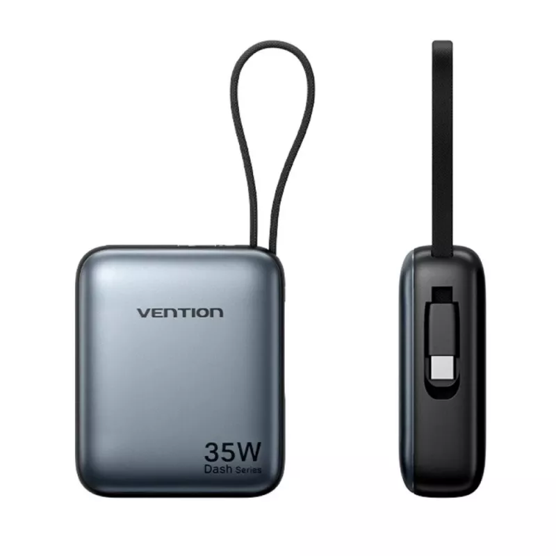 Akupank Vention FHEH0 liitiumpolümeer 10000 mAh 35W USB-C must