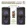 Rebeltec SoundBox 480 kaasaskantav Bluetooth stereokõlar must, 50W RMS
