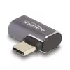 DeLOCK USB-adapter 40 Gbps USB-C PD 3.0 100 W isane emasele nurga all vasak/parem 8K 60 Hz metallist