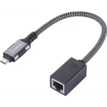 Renkforce USB-C Gigabit Ethernet Mini Adapter musta värvi võrguadapter USB-A USB 3.2 (RF-6410612)