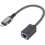 Renkforce USB-C Gigabit Ethernet Mini Adapter musta värvi võrguadapter USB-A USB 3.2 (RF-6410612)
