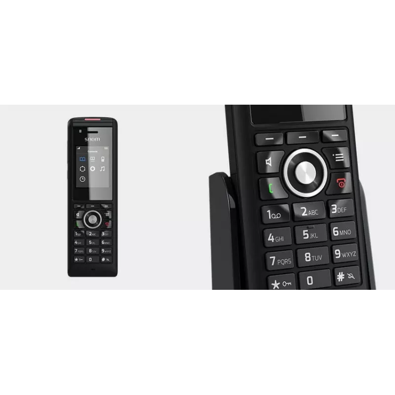 Juhtmeta telefon Snom M85 helistaja ID, must
