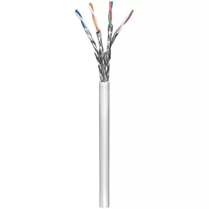 Wentronic Goobay CAT 6 võrgukaabel, S/FTP (PiMF), hall, 305 m - CCA vase segu, AWG 23/1 (täis), PVC (95696)