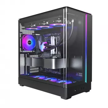 Arvutikorpus Montech KING 45 PRO must — micro ATX / Mini-ITX, Midi Tower