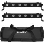 LED-riba komplekt EUROLITE 2x LED BAR-6 QCL RGBW koos pehmekotiga