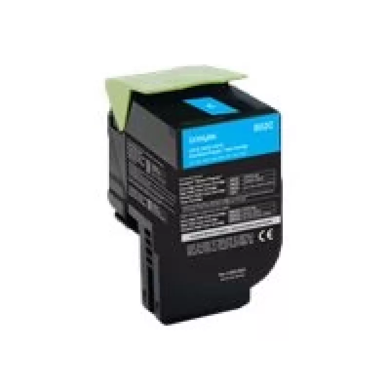Lexmark 802C toonerkassett 1 tk Originaal Tsüaan