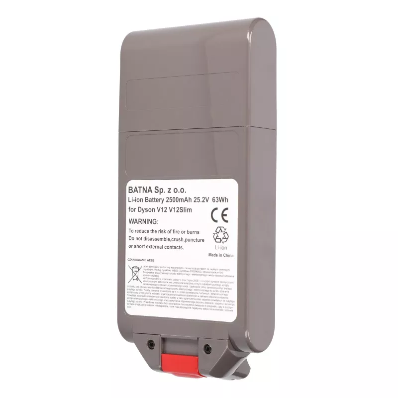 Aku Dyson tolmuimejale V12, 25,2 V 2500 mAh
