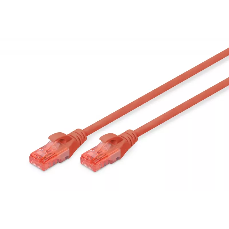 Võrgukaabel Digitus CAT 6 U/UTP patch-juhe RJ-45 Cat6 5m Punane