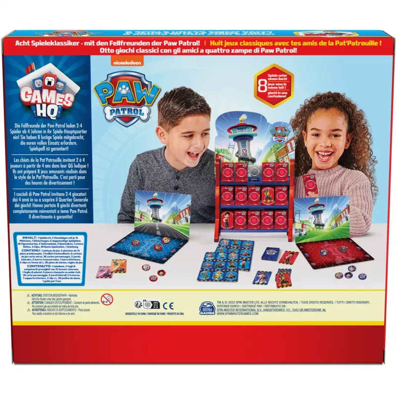 Paw Patrol: Games HQ - mängukollektsioon, peremäng