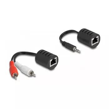 DeLOCK 87859 helikaabel RJ-45 RCA 3.5mm Must Punane Valge