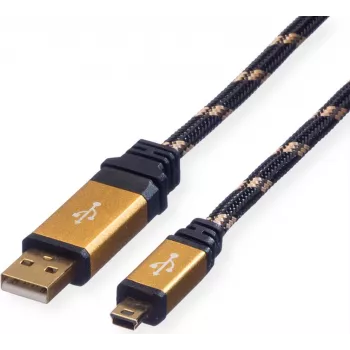 ROLINE GOLD USB 2.0 kaabel, tüüp A - 5-kontaktiline Mini 1,8m (11.02.8822)