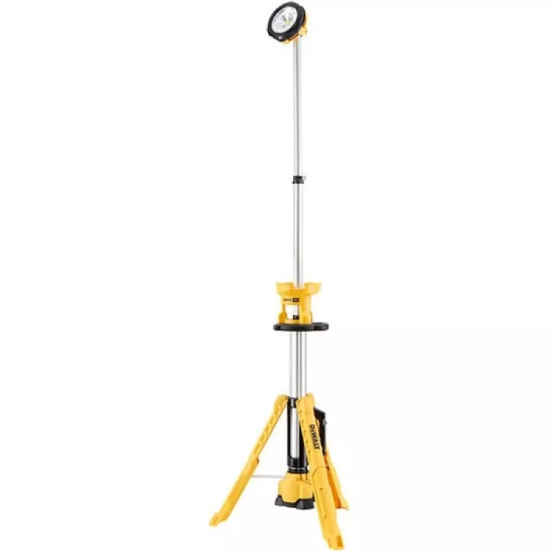 Vabalt seisev töövalgusti DeWalt DCL079-XJ LED 3000 lm, teisaldatav, must/kollane, akutoitel, tööaeg 11 h