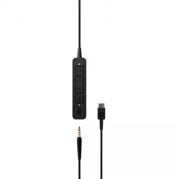 EPOS ADAPT 165 USB-C II peakomplekt, juhtmega, peavõruga, kontori/kõnekeskuse jaoks, USB Type-C, must