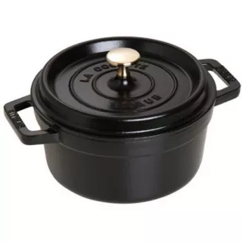 Staub La Cocotte 20cm rund, schwarz, Gusseisen (40509-487-0)
