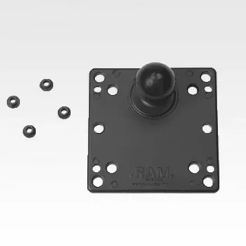 RAM Mounts 100x100 mm VESA-plaat palliga, must, 121 mm