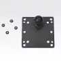 RAM Mounts 100x100 mm VESA-plaat palliga, must, 121 mm
