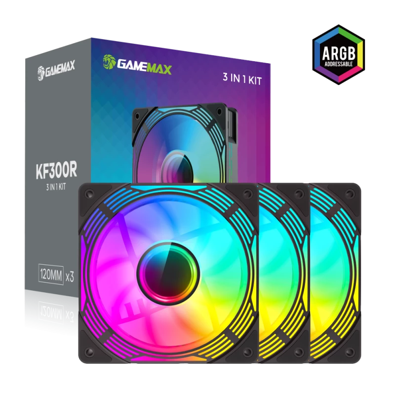 Gamemax | Korpuse ventilaator | KF300R BK | Must