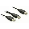 USB-kaabel DeLOCK USB-B/USB-A 1 m must