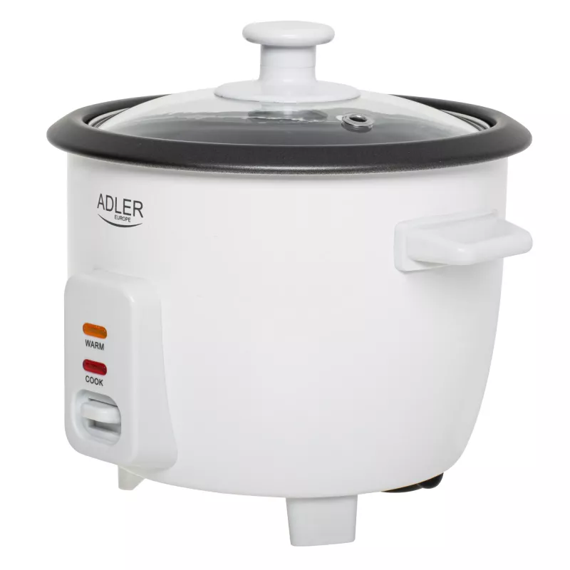 Adler AD 6418 riisikeetja, must, roostevaba teras, 1000 W