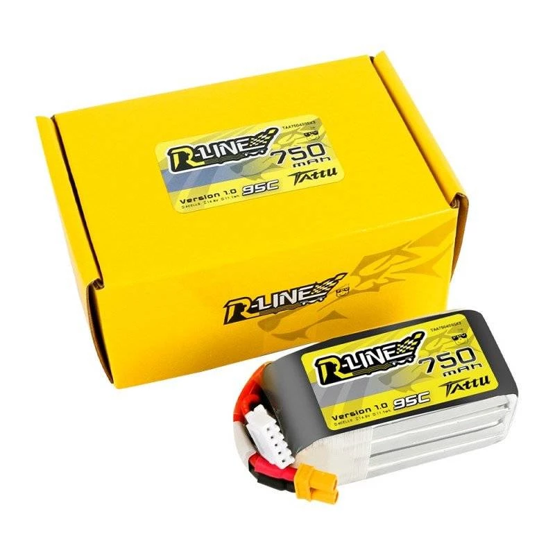 Aku Tattu R-Line 750mAh 14.8V 95C 4S1P JST-XHR