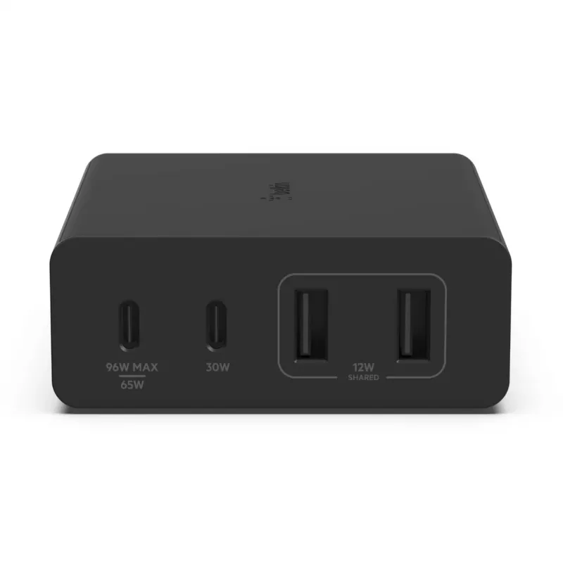 Laadija Belkin WCH010vfBK siseruumide vahelduvvoolu kiirlaadimine 2 USB USB-C must
