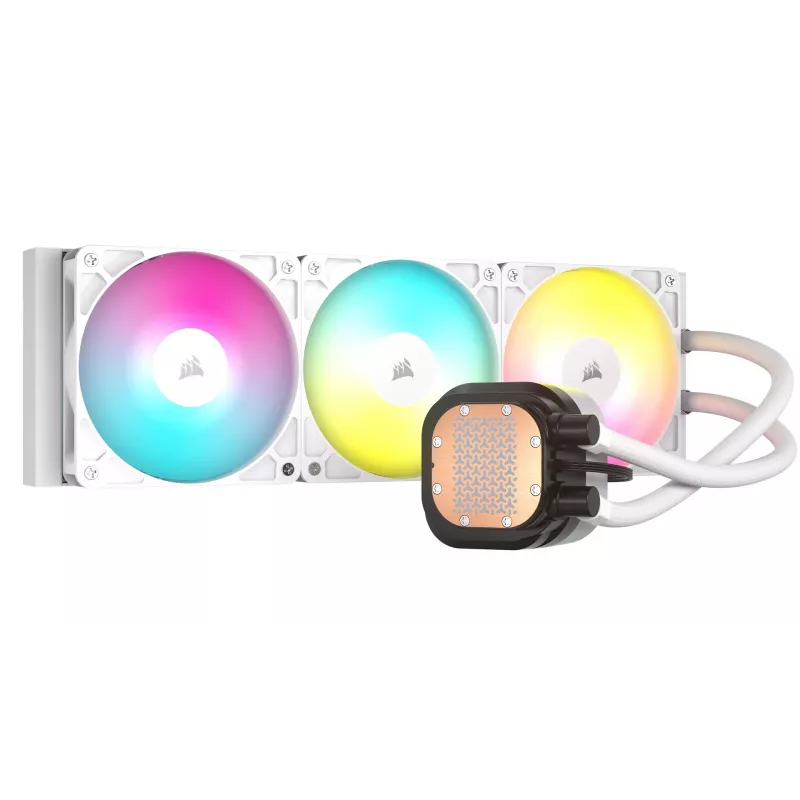 Kõik-ühes vedelikjahuti Corsair NAUTILUS 360 RS ARGB 1700 RPM valge