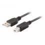 USB-A – USB-B kaabel LANBERG CA-USBA-15CU-0018-BK, 1,8 m, must