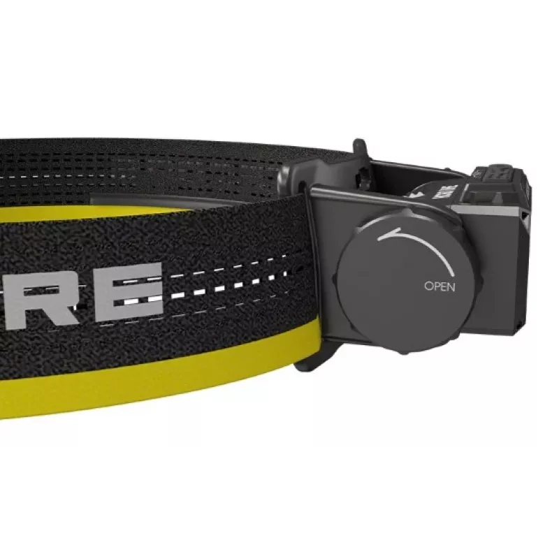 Pealamp Nitecore HC60 UHE 4000 mAh akuga, 6 LEDi, veekindel, põrutuskindel, must/kollane