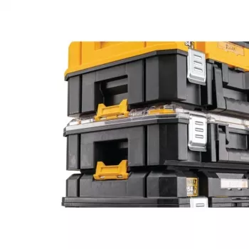 Tööriistade hoiukast DeWalt DWST83344-1, veekindel, kollane, 440×183×332 mm, 2 käepidet, lukustatav