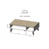 Cama LOTTA 110 Kohvilaud wotani tamm/mat must