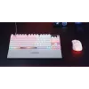 Mehaaniline TKL mänguriklaviatuur STEELSERIES Apex Pro TKL Gen 3 Valge — USA paigutus, RGB, reguleeritavad lülitid
