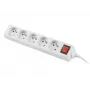 Toitepikenduskaabel Lanberg PS1-05E-0300-W 3m 5 AC pesa sise-/välistingimustesse valge