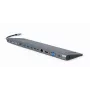 Gembird A-CM-COMBO9-01 USB Type-C 9-in-1 mitme pordi adapter (USB-hub + HDMI + VGA + PD + kaardilugeja + LAN + 3,5 mm heli), kosmosehall