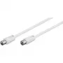 Wentronic Goobay antenni ühenduskaabel, valge, 0,5 m – IEC/Coax-pistik IEC/koaksiaalsüsteem (50910)