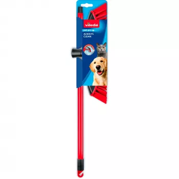 VILEDA Pet Pro ALWAYS CLEAN luud ergonoomilise punase käepidemega, kerge konstruktsioon