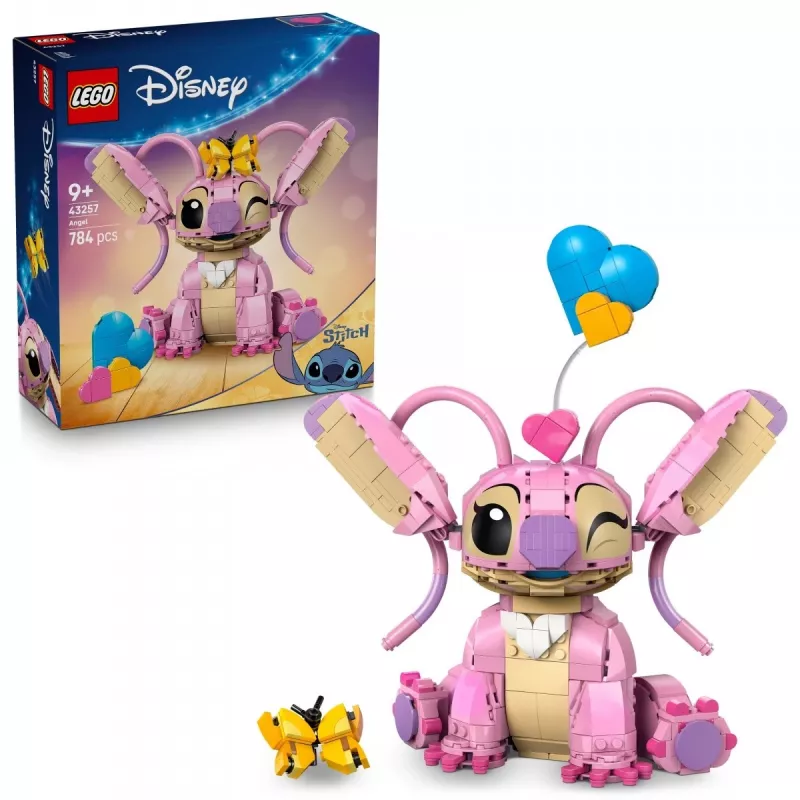 LEGO Disney kogutav mini-ehitis Andzia Angel 43257 — 784 osa, 250 mm kõrgus, vanusele 9+
