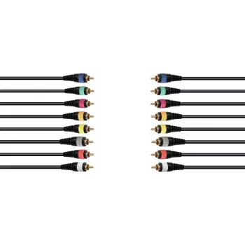 Audio snake-kaabel Omnitronic 8xCinch 15 m — mitmesooneline ühendus kaheksale RCA-ühendusele