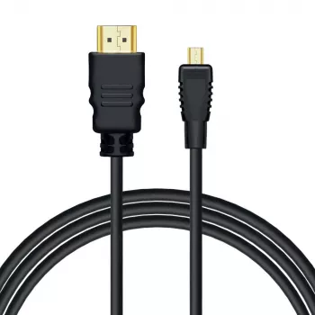 Savio CL-40/M HDMI (M) - micro HDMI (M) kaabel Ethernetiga, 2m, must